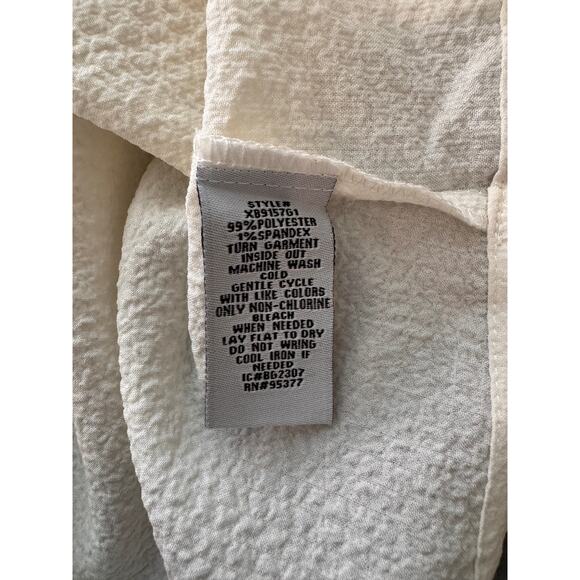 NEW SANCTUARY Anthropologie White Long Sleeve Smocked Back Blouse Size S - Picture 5 of 5